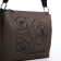 Female bag "golden rain" with lightning, brown color/black