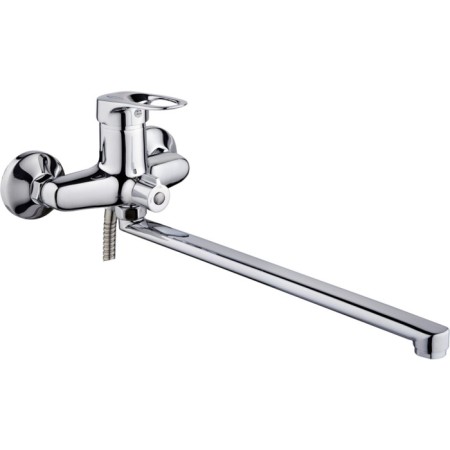 Bath mixer "RMS" SL55-006E, pour 300 mm, shower set, zinc, chromium