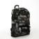 Tourist backpack on lightning, with an increase, 4 outer pockets, green color