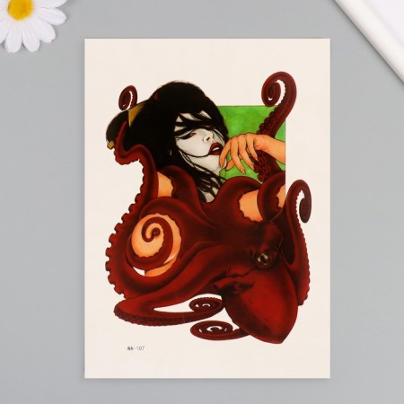 Tattoo on the body color "Osminog" 26.1x14.6 cm-1