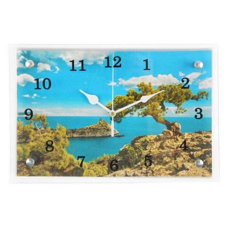 Carty clock, interior "Crimea, sea", silent, 30 x 20 cm