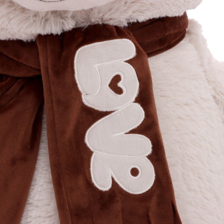 Soft toy "Bear Philip", beige color, 130 cm-3