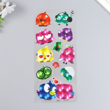 Sticker Plastic Hologography "Bird" 29x11 cm-1