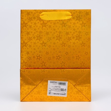 Package Hologography with the window "Heart", "Golden", S 23.5 × 18 × 8.5 cm set of 1 pc.-1