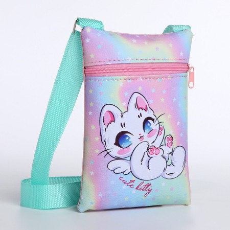 Gift set for the girl "Magic kitten", bag, pen, notebook-3