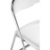 Fold 1 Metal Carcass chair, metal/eco -leather, chrome/white 43x40x77 cm