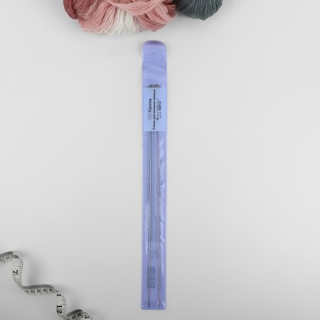 Knitting needles, straight lines, d = 1.2 mm, 35 cm, 2 pcs-1