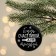Christmas tree toy-chart "Be happy", d = 7.5 cm