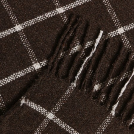 Palermo plaid 140x200cm, white/gray, wool 20%, pan 40%, polyester 40%-2
