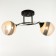 Svetogor chandelier 5861/2 2x60W E27 Black/Chrome