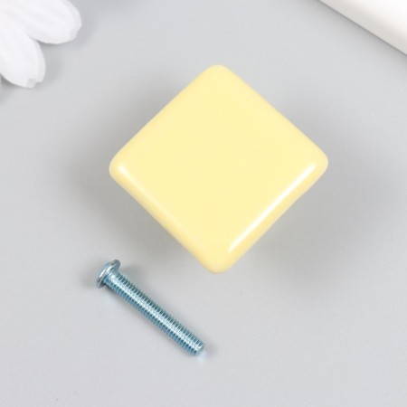 Pen for the casket ceramics, metal "Square" yellow 3.3x3.3x2.1 cm