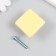 Pen for the casket ceramics, metal "Square" yellow 3.3x3.3x2.1 cm
