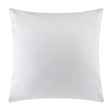 Pillowcase "Ethel" 70x70cm, white color, Straip-Satin, 136g/m2