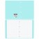 Notebook on A4 rings, 80 sheets in the Erichkrause "Pastel Mint", plastic cover, offset unit, whiteness 100%, mint