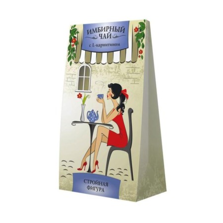 Ginger tea with L-carnitine, 20 filter of bags of 1.5 g