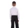 School shirt for a boy, gray color, height 128 cm