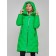 Coat insulated winter female, size 42, green color