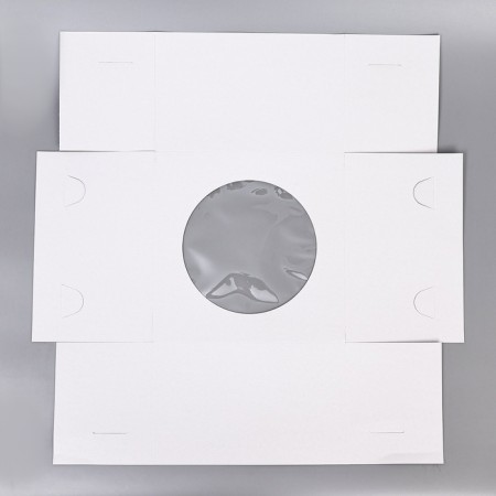 Box for the cake, with a window, white, 30 x 30 x 19 cm-4