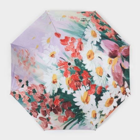 Mechanical umbrella “Flower picture”, eponge, 4 additions, 8 knitting needles, r = 48 cm, color mix-13