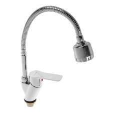 Accoona A4864 kitchen mixer, one -leaf, flexible surge, silumin, chrome