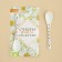 A spoon of souvenir “Happiness lives in the kitchen”, ceramics, 2.5 x 12.5 cm.