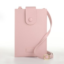 Female bag, cross-bodi, on the magnet, the color is pink
