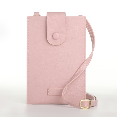 Female bag, cross-bodi, on the magnet, the color is pink