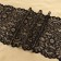 Lace elastic fabric, 195 mm × 2.7 ± 0.5 m, black color