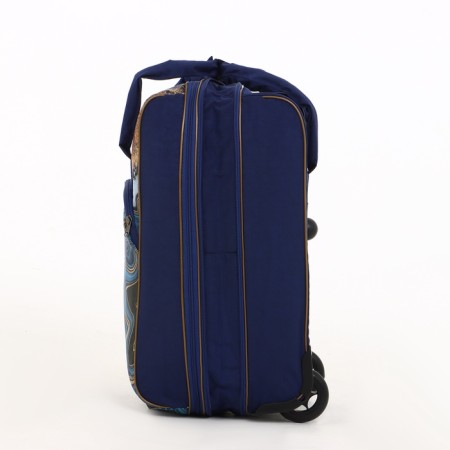 Small suitcase 20 ", a road bag with a zipper, blue color-6