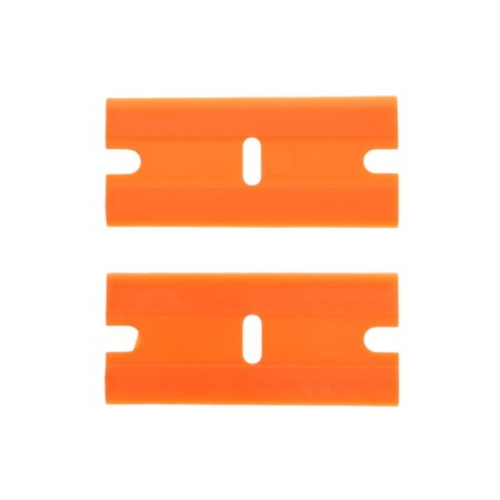 Blade for a scraper 18 × 39 mm, shift, plastic, orange, set 100 pcs-1