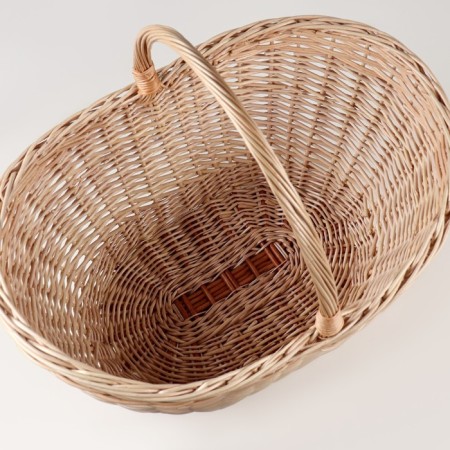Mushroom basket, 12 l, bottom 19 × 29 cm, top 30 × 49 cm, h = 20/23/34, willow-4