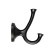 Furniture hook Cappio Value, two -rod, black