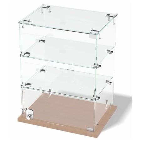 Desktop window, 2 shelves, 400 × 300 × 700, chipboard, glass color Book light-1