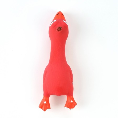 Fresh toy for dogs from latex "Rooster", 18 cm, red-1
