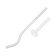 Masterprof radiator bracket, universal, with dowel, 7x180 mm, round, white