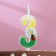 Candle for the cake "Chamomile", 10.2 cm, multi -colored number "3"