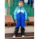 Overalls with undercut children, height 104 cm, azure color