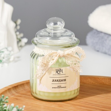 Candle in the bank flavored "valley" 180 g, burning time 45 hours