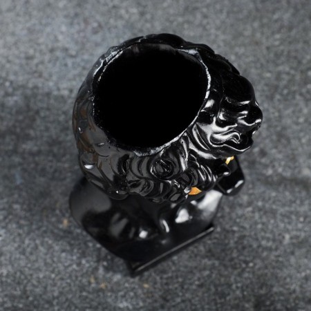 Kashpo - organizer "Bust David" black with gold, 9x17x8.5cm-5