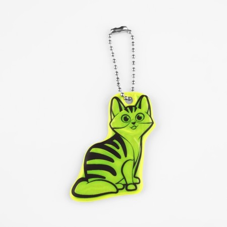 The reflective element "cat", bilateral, 5.9 × 4.7 cm, color mix-2