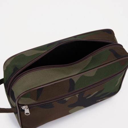 Lightning cosmetic bag, external pocket, camouflage color-2