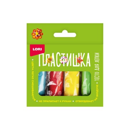 Plashka modeling dough, 4 centers. 30 gr