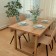 Dining stool Polini Home Rio SM, beige-black color