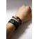 Bracelet Skin "Hope", black color, d = 7.5 cm