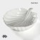 Porcelain salad Magistro "Blanche. Sheet ", 1.5 l, d = 30 cm, white color