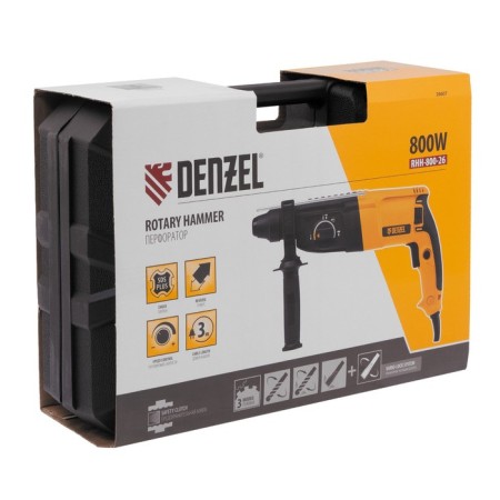Electric perforator Denzel RHH-800-26 26607, SDS-Plus, 800 W, 3 J, 4 modes-5