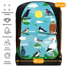 Car cap on the seat car Cartage Birds, PVC, 60 x 45 cm, euro suspension