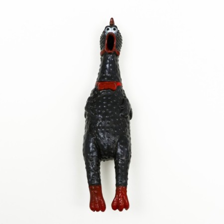 The squeak of "thoughtful chicken" is small for dogs, 16.5 cm, black-1