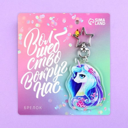 Acrylic key a keychain "Magic around us", 4.4 x 6 cm-2