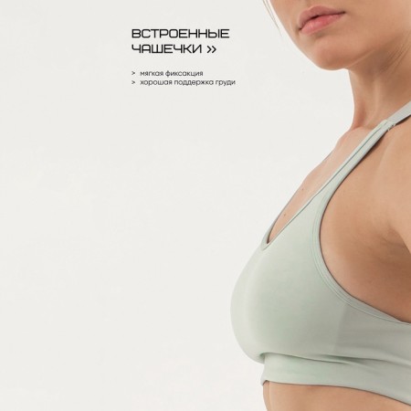Top female, with breast support, size XS (42), mint color-4